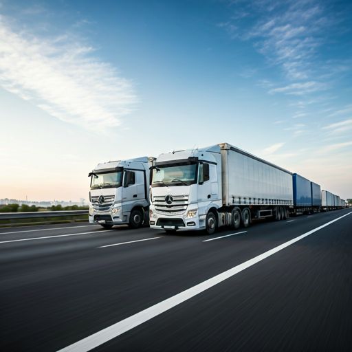 Logistics trucks